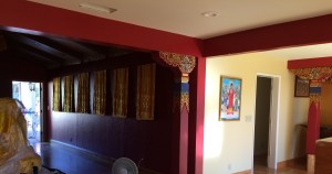 Thangkas of Dharmapalas back in place.