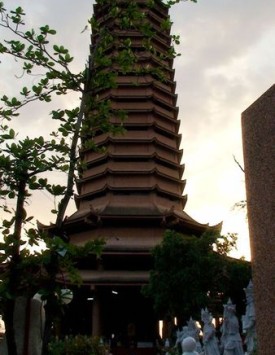 Pagoda at Chinese temple, Bangkok.