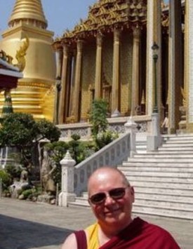 Steps to Bangkok Temple.