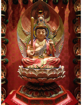 Statue of Ākāśagarbha Bodhisattva.