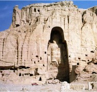 World’s tallest statue of Buddha (175 feet tall) in Bamiyan, in Afghanistan. Destroyed by Taliban Islamic militia in 2001