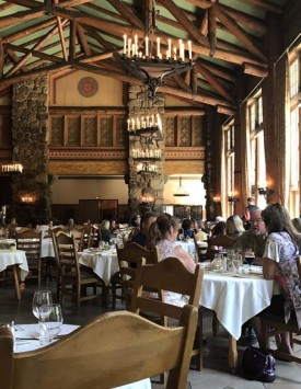 Dining Hall at the Majestic Hotel at Yosemite.
