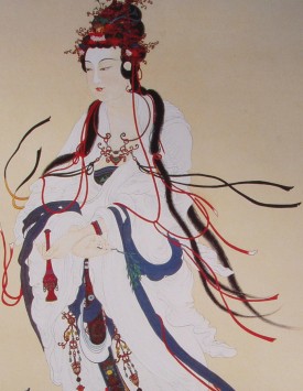 Painting of Kuan Yin Bodhisattva by H.H. Dorje Chang Buddha III.