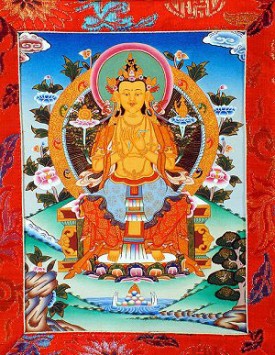 Maitreya Bodhisattva Thangka.