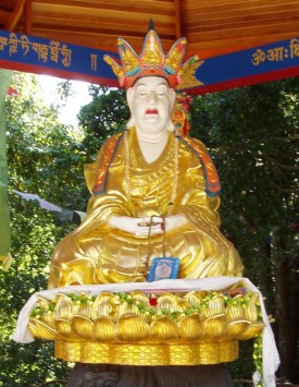Statue of Kshitigarbha Bodhisattva at The Land of the Medicine Buddha in Soquel, CA.