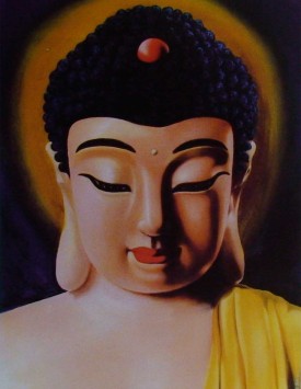 南無第三世多杰羌佛繪畫的釋迦牟尼佛法像