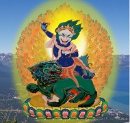 Lion Vajra, an important dharma protector in the Buddha School