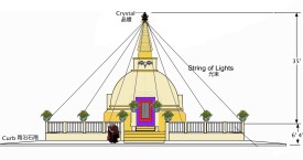 聖蹟塔將在金剛寶座寺及閉關中心興建。