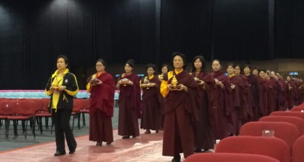 Processional practice at H.H. Dorje Chang Buddha III Grand Dharma Assembly in Hong Kong
