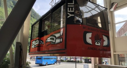 Native owned tram that takes you to the top of Mt. Roberts.
