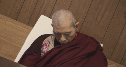 After writing his final letter the Dharma King left this world while sitting on his bed.