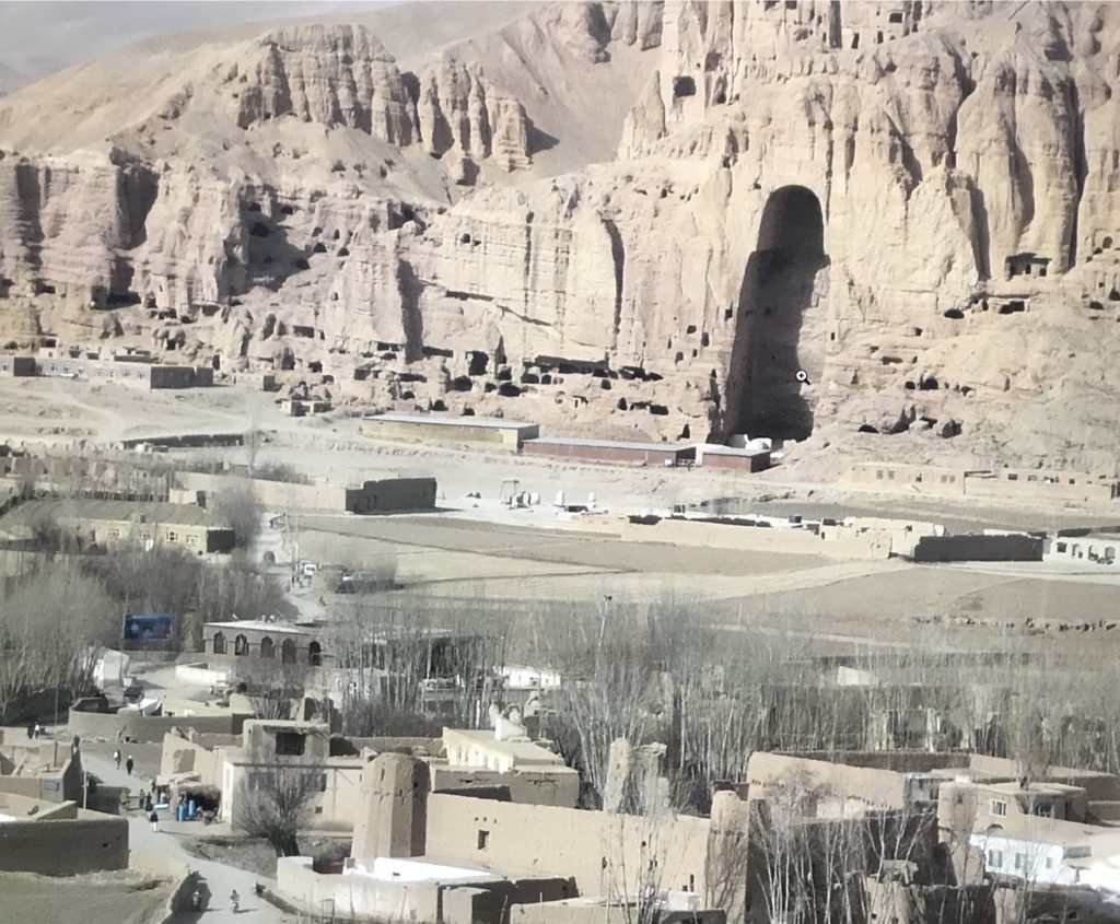 World's tallest statue of Buddha (175 feet tall) in Bamiyan, in Afghanistan. Destroyed by Taliban Islamic militia in 2001