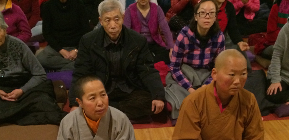This was a serious group of meditators.