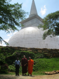 Outside the Stupa.