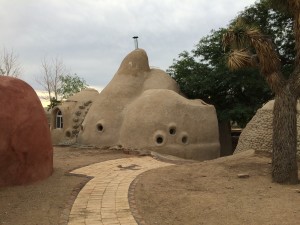 Side View of Model EcoDome at CalEarth