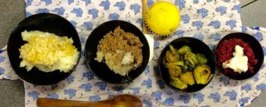 Traditional American Vegetarian Thanksgiving Dinner–Oryoki Style