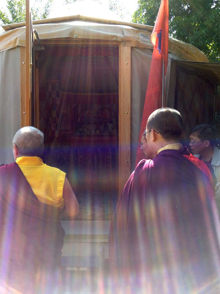 Rainbow vortexes were often photographed near the Protector Chapel and the Holy Vajra Poles.