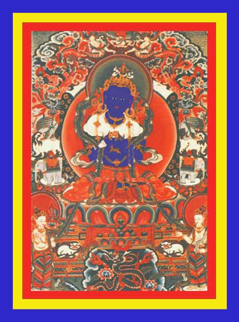 金剛總持佛(即多杰羌佛)的唐卡